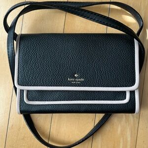 Kate Spade Black and Cream Crossbody Bag